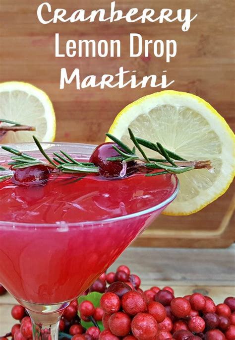 Cocktail Recipe Fresh Cranberry Lemon Drop Martini