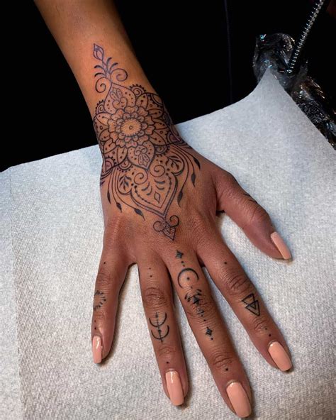 Beautiful Indian Hand Tattoos For Women