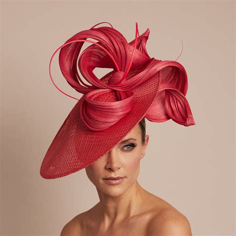Red Royal Ascot Hat Vivien Sheriff