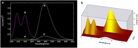 A Excitation A A And Emission B B Spectra Of Blank And Rntz Download Scientific Diagram