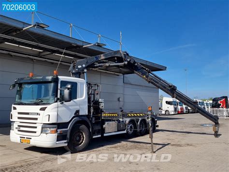 Scania P380 8X2 NL Truck Hiab Crane Kran 3 Pedals Euro 5 Ciężarówka