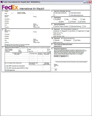 Fedex Proforma Invoice Template Professional Sample Template Collection