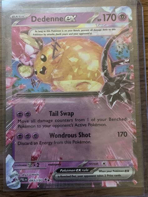 Pok Mon Tcg Dedenne Ex Paldea Evolved Holo Double Rare Ebay