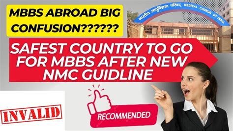 New NMC Guidelines For Mbbs In Abroad Which Countries Are Valid Now