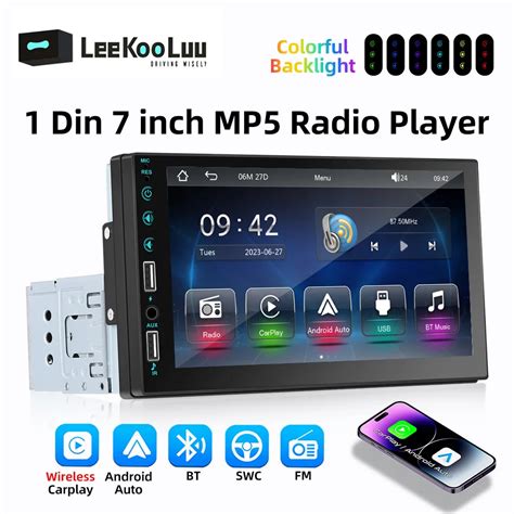 Leekooluu In Din Araba Radyo Stereo Din Mp Alar Bluetooth Fm Al C