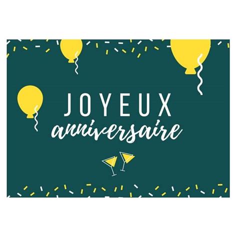 Carte Postale De Voeux Joyeux Anniversaire