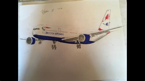 British Airways Timelapse Drawing Youtube