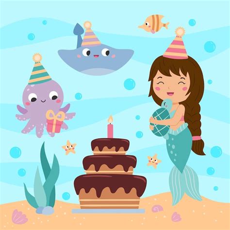 Images For Happy Birthday Mermaids And Friends Infoupdate Org