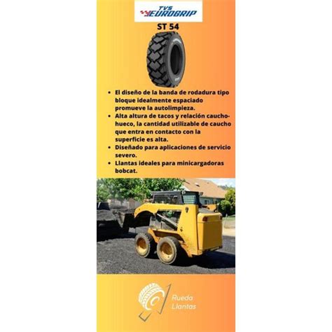 Llanta Tvs Eurogrip St L Para Minicargadoras Bobcat