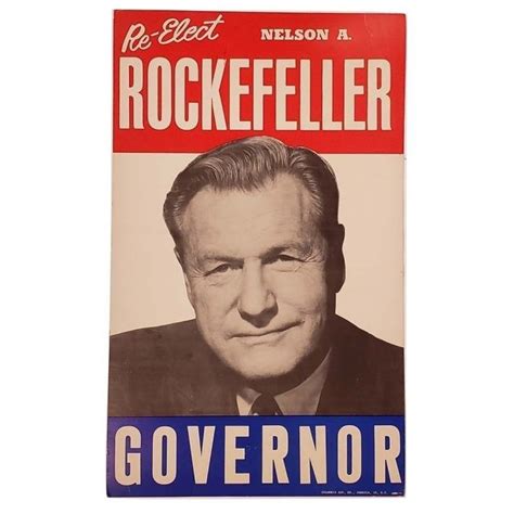 Nelson Rockefeller For Governor Campaign Poster