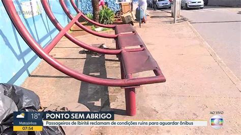 V Deo Passageiros De Ibirit Reclamam Da Condi O Dos Abrigos Nos