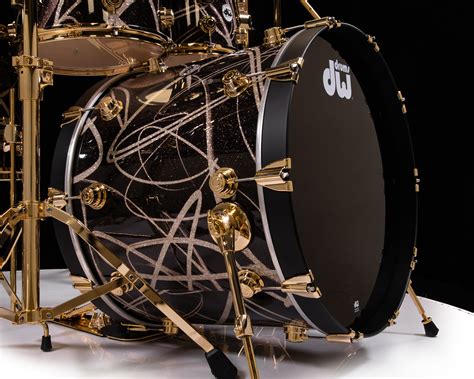 Dw Collector S 5pc Maple Kit Smoke Glass Contrail W Gold Hardware