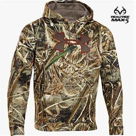 Mens Realtree Max 5 Under Armour Big Logo Hoodie 7099 Realtreemax5