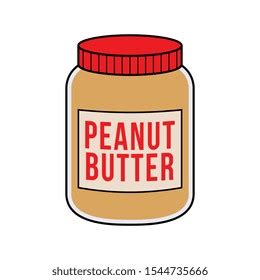 Cartoon Jar Peanut Butter Illustration Stock Vector (Royalty Free) 1544735666 | Shutterstock