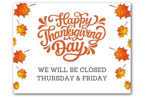 Closed Thanksgiving 2025 Image Pamela J Lynn
