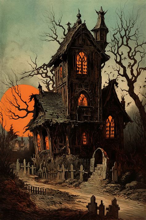 12 Haunted House Clipart Halloween Ish The Graphics Fairy