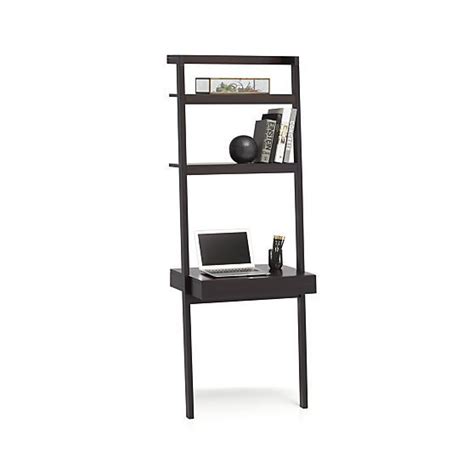 Sawyer Mocha Leaning Desk Space Saving Furniture Leaning Desk