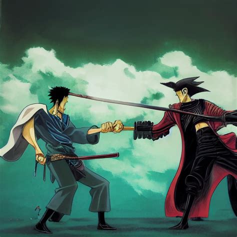 Zoro Vs Mihawk Final Battle Fanart Onepiece