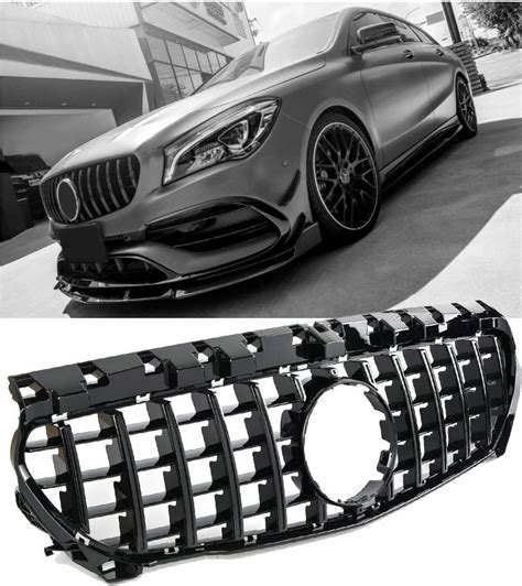 Grill Atrapa Mercedes C Cla Black Panamericana Amg Nowy A