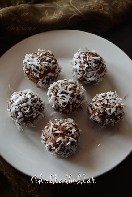 Veggie Platter Chokladbollar No Bake Swedish Chocolate Balls