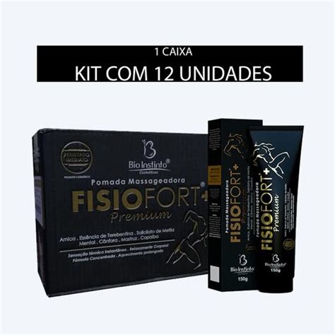 Kit Pomadas Fisiofort Premium Preta G Bio Instinto Cosm Ticos