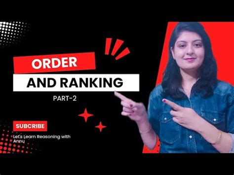 Order And Ranking PART 2 Reasoning Bankpreperation Sbi Ibps Rrb