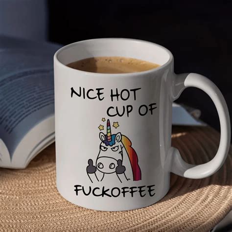 Pc Oz Angry Unicorn Ceramic Coffee Mug Milk Tea Cup Insulated For Hot Or Cold Beverages