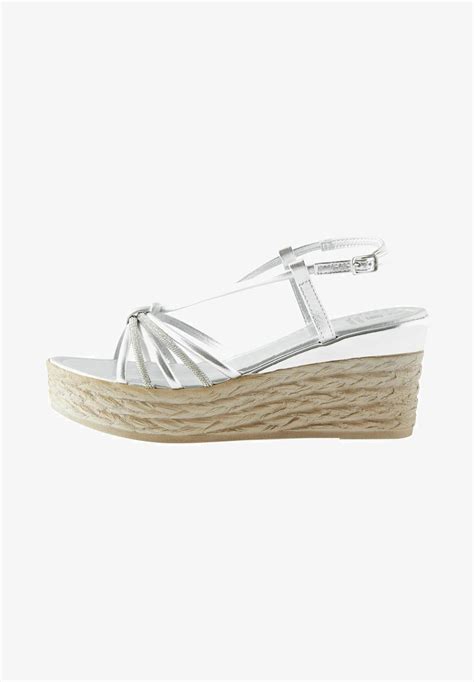 Next Forever Comfort Bling Multi Strap Sandalias De Cuña Silverplateado Zalandoes