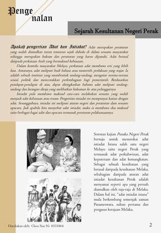 Pusaka Negeri Perak Titas Adat Adat Istiadat Negeri Perak Pdf