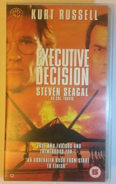 Executive Decision Vhs Kurt Russel And Steven Seagal Excellent