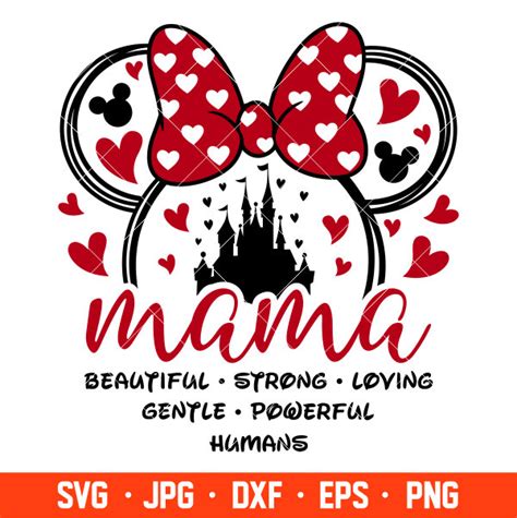 Mama Heart Minnie Mouse Svg Free Svg Daily Freebies Svg Cricut