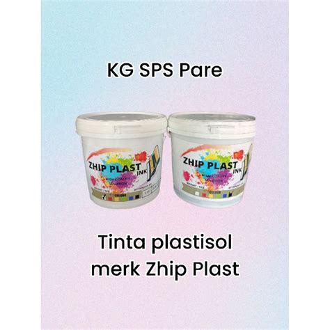 Jual TINTA SABLON PLASTISOL MERK ZHIP PLAST 1KG Shopee Indonesia