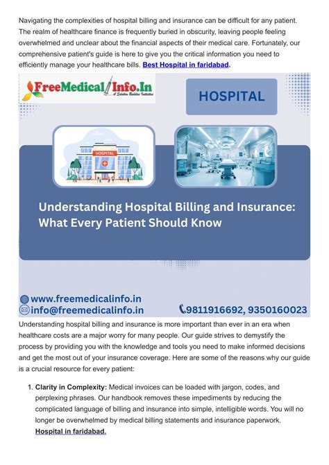 Ppt Understanding Hospital Billing And Insurance What Every Patient