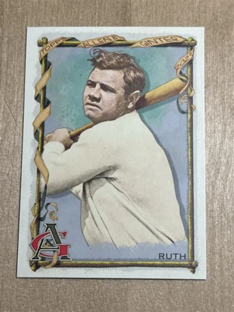 Yankees De New York Hof Babe Ruth Topps Allen Ginter Eur