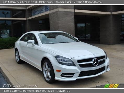 Diamond White Metallic 2014 Mercedes Benz Cls 550 4matic Coupe Almondmocha Interior