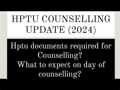 Hptu Documents Required For Counselling B Tech B Pharmacy Direct