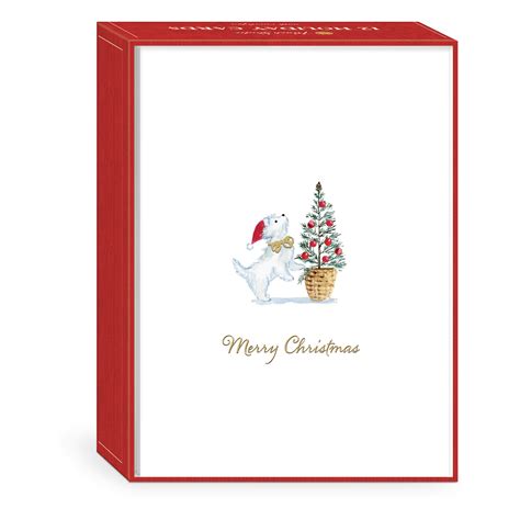 Holiday Westie Boxed Holiday Cards Punch Studio