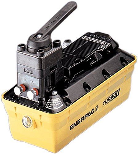 Enerpac Pamg 1402n Turbo Ii Air Hydraulic Pump With 4 Way Manual Valve And 2 Liter Reservoir