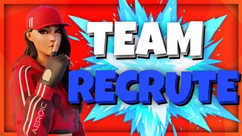 Ma Team Fortnite Recrute Recrutement Team Fortnite Youtube