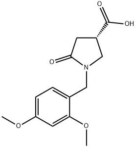 3S 1 2 4 Dimethoxyphenyl Methyl 5 Oxopyrrolidine 3 Carboxylic Acid