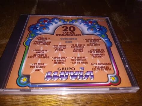 Cd Grupo Lluvia 20 Éxitos Inolvidables Volumen 2 Nuevo MercadoLibre