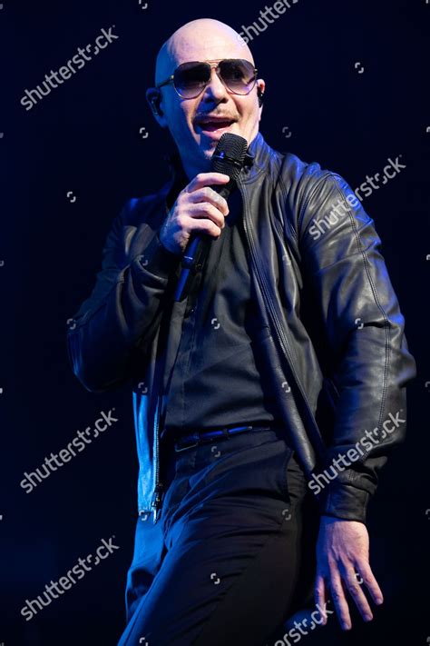 American Rapper Pitbull Performs On Pitbull Editorial Stock Photo ...