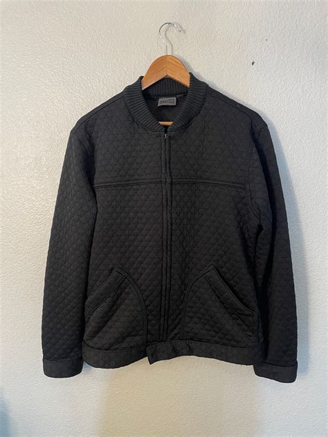 Naked Famous Quilted Jacket Unisex Size Small Bla Gem