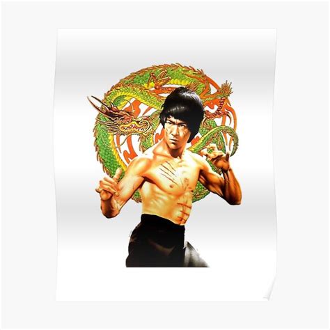 "Dragon Bruce Lee" Poster for Sale by peggymulkeys | Redbubble