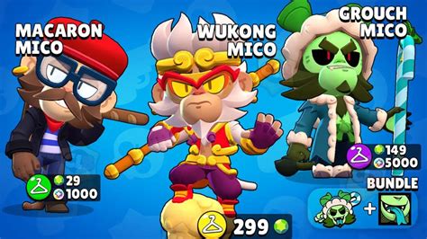 Tous Les Skins Mico Dans Brawl Stars