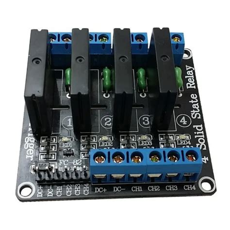 4 Kanal 5v Solid State Relais Modul High Level Trigger Mit Sicherung