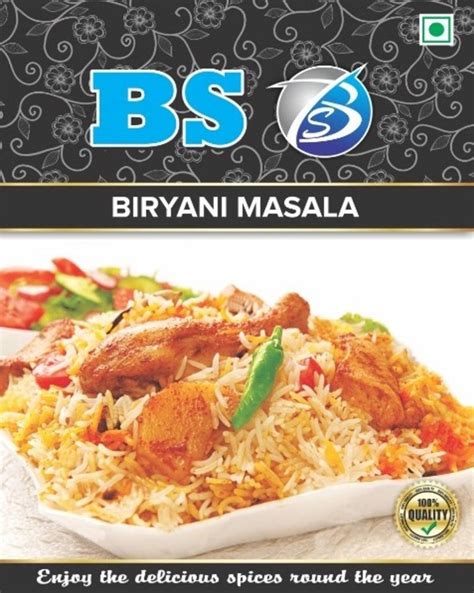 BS Biryani Masala Packaging Size 50 G Packaging Type Pouch At 400