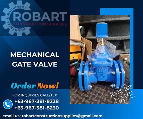 Mechanical Gate Valve Commercial And Industrial Construction Tools