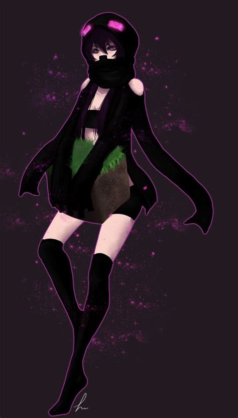 Endergirl By Dicedpears On Deviantart Minecraft Anime Minecraft