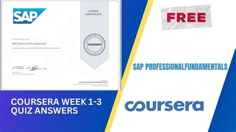 SAP PROFESSIONAL Fundamental Coursera Week ANSWERS Sap Abap